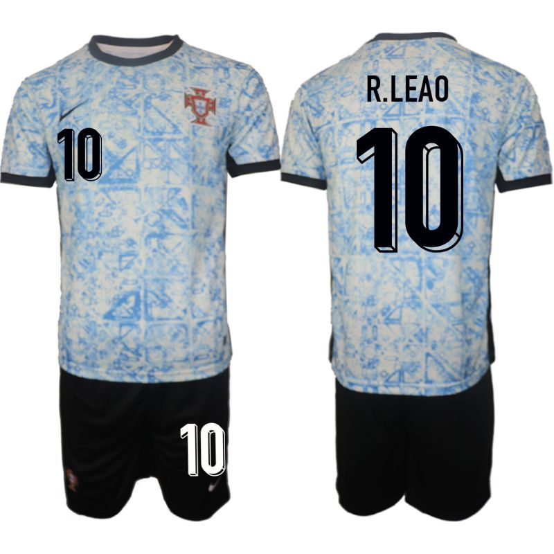 Men 2024-2025 Season Portugal away black #10 Soccer Jerseys